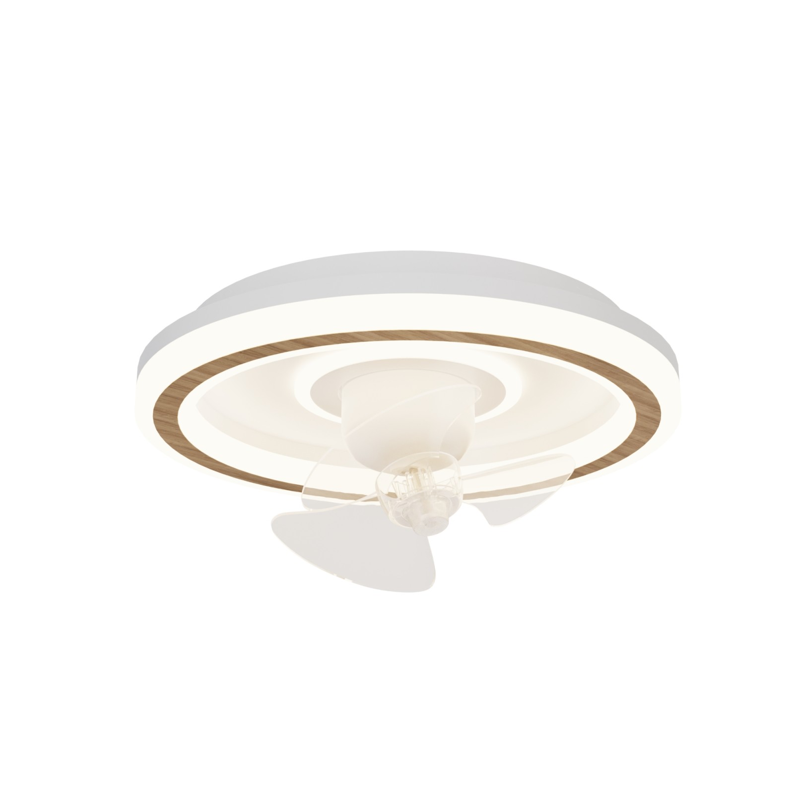 sulion Ventilador de techo blanco ALAN MOVE. Motor rotativo y luz - Sulion