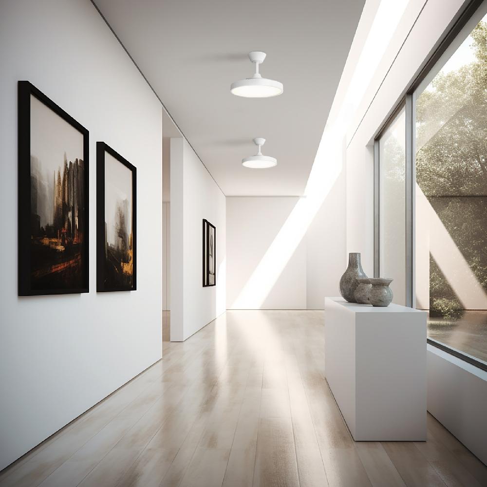 Sulion Ventilador De Techo Blanco De Palas Retráctiles BOMBAY ESTILO S Sulion