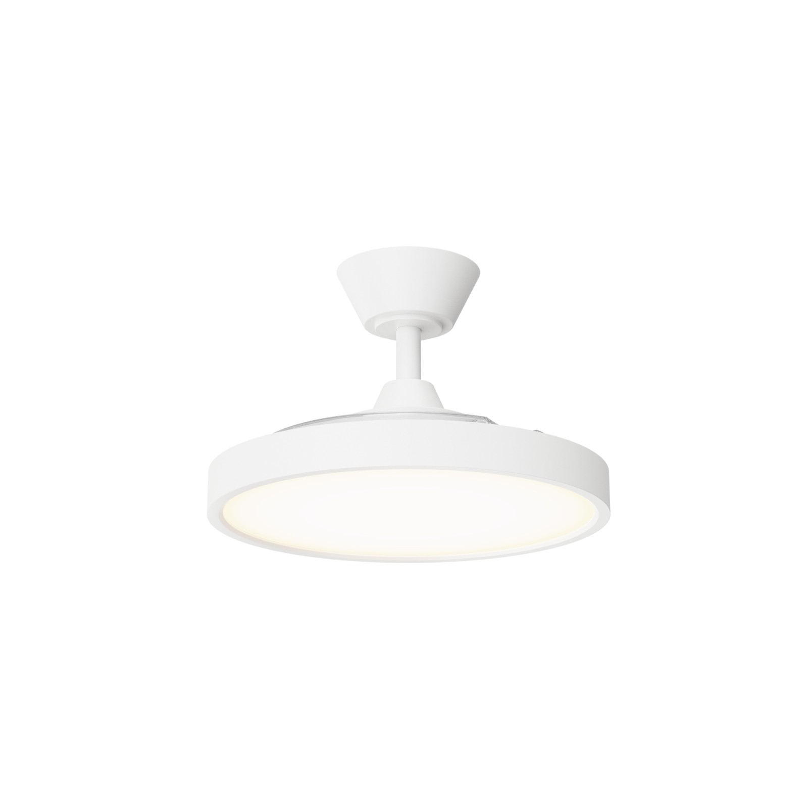 sulion Ventilador de techo blanco de palas retráctiles BOMBAY ESTILO S Sulion