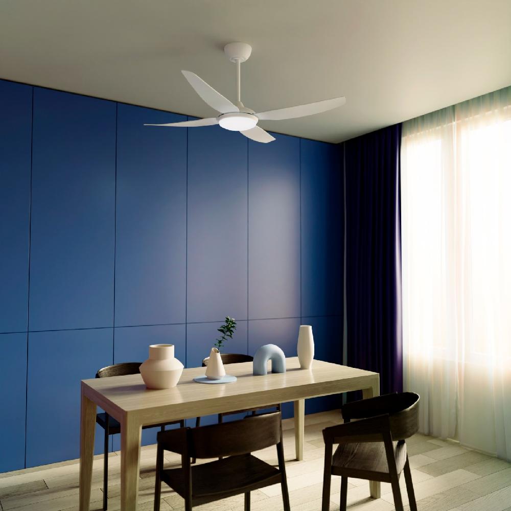 Sulion Ventilador De Techo DENIM Blanco Con Luz - Sulion