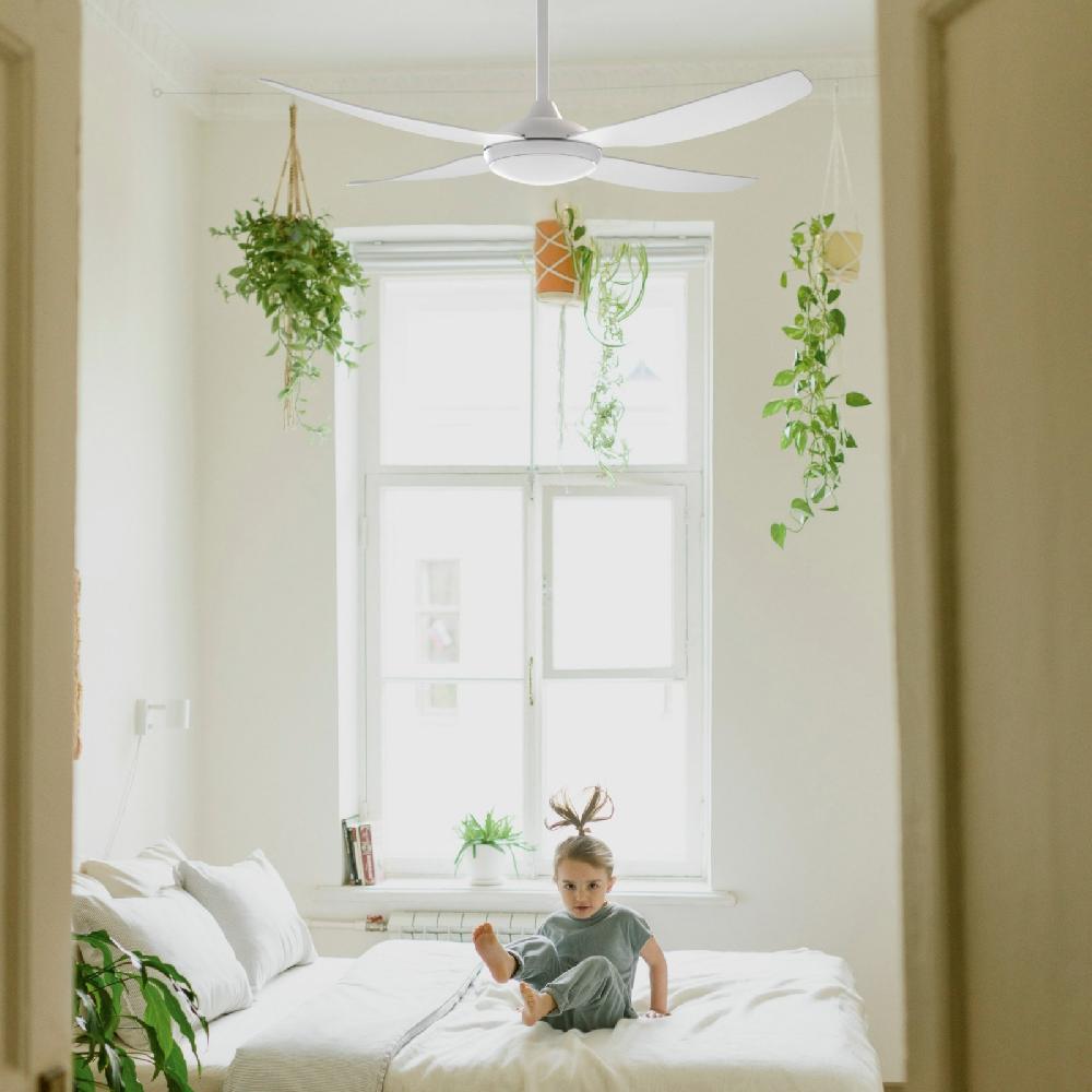 Sulion Ventilador De Techo DENIM Blanco Con Luz - Sulion