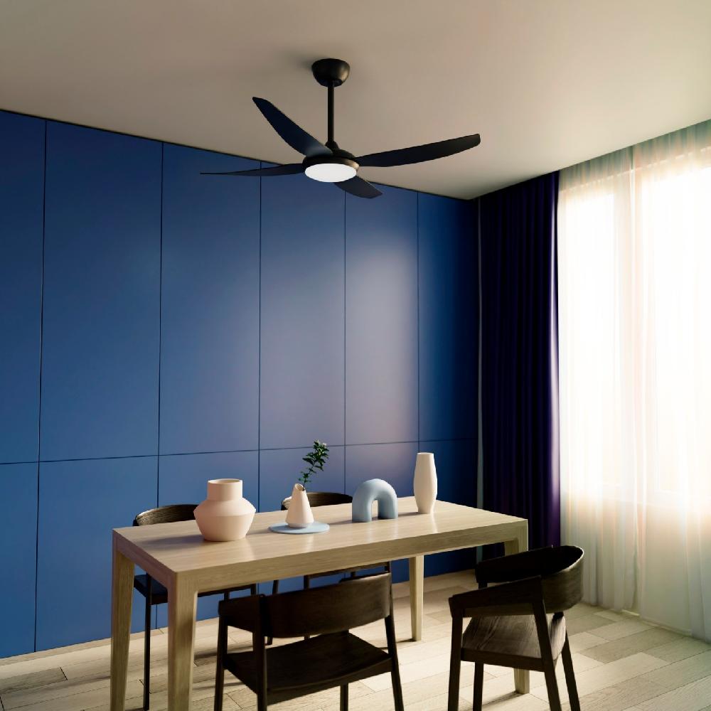 Sulion Ventilador De Techo DENIM Negro Con Luz - Sulion