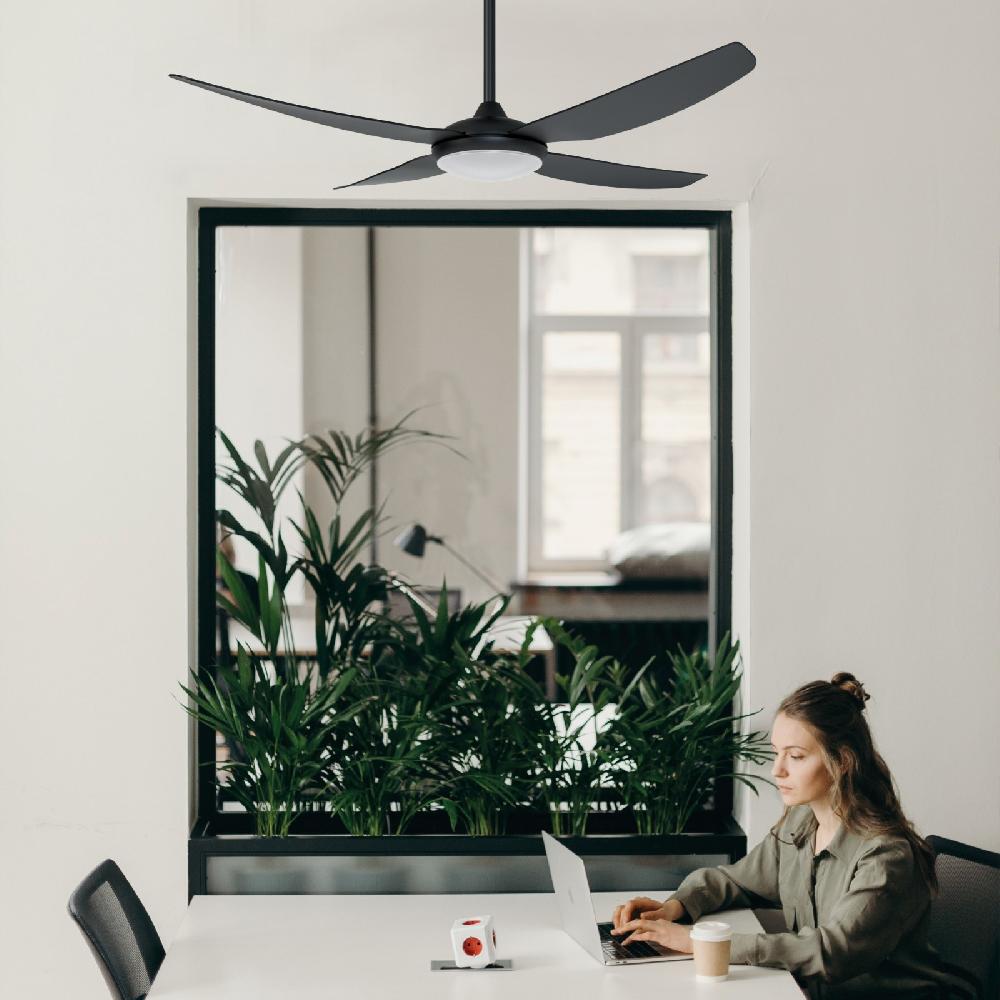 Sulion Ventilador De Techo DENIM Negro Con Luz - Sulion