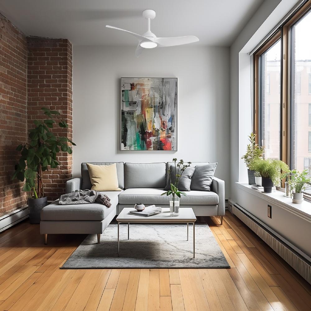 Sulion Ventilador De Techo DIEHL M Blanco Con Luz - Sulion