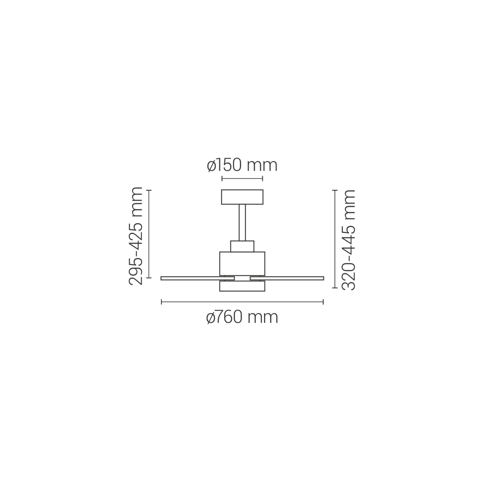 Sulion Ventilador De Techo DIEHL S Blanco Con Luz - Sulion