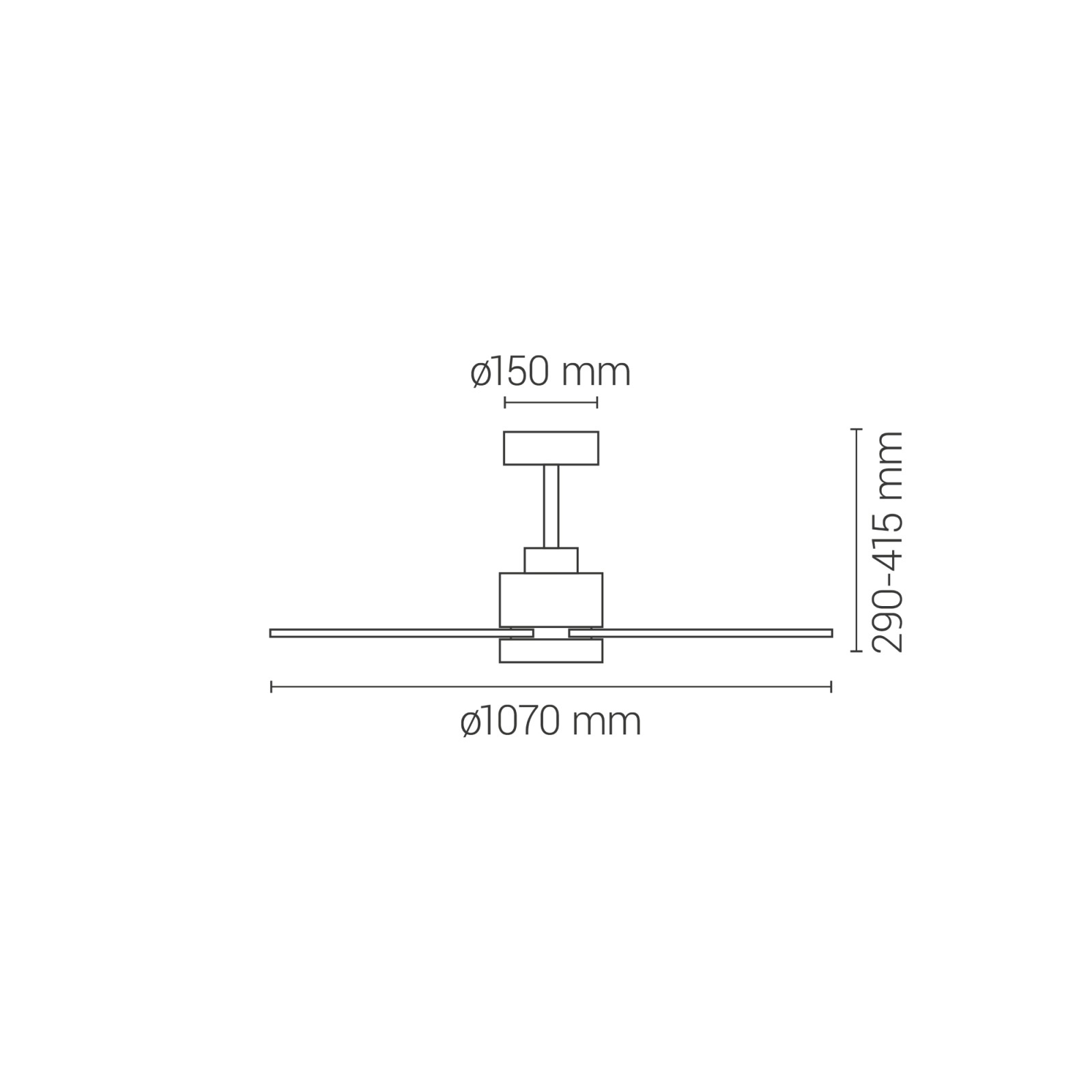 Sulion Ventilador De Techo Exterior BALCONY XL En Blanco Y Madera - Sulion