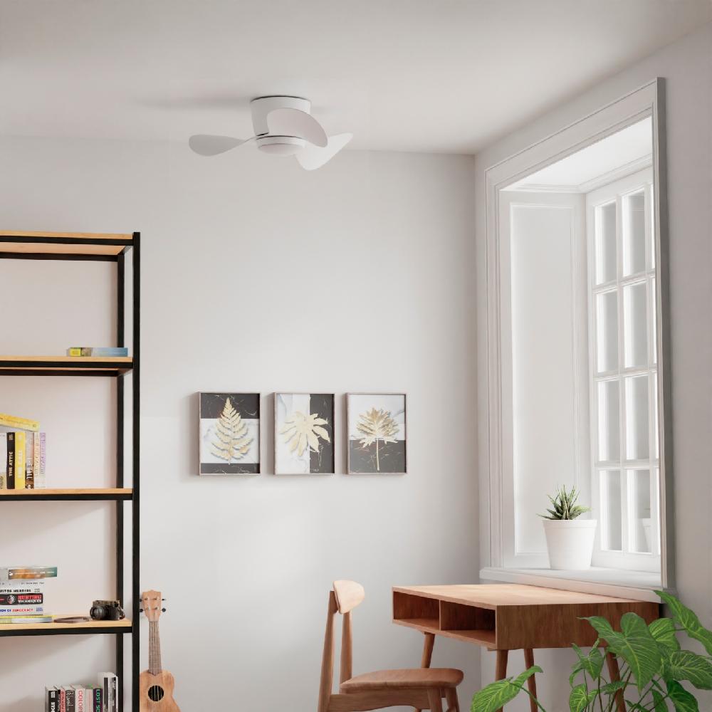 Sulion Ventilador De Techo MONTY Blanco Con Luz - Sulion