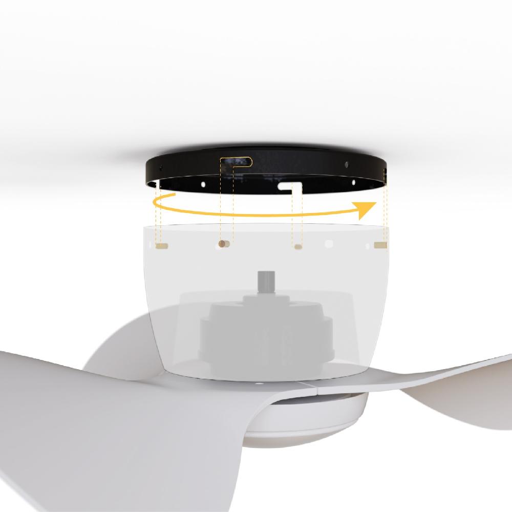 Sulion Ventilador De Techo MONTY Blanco Con Luz - Sulion