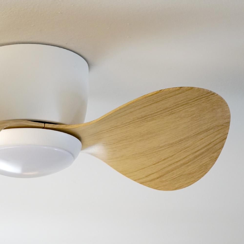 Sulion Ventilador De Techo MONTY Blanco Y Madera Con Luz - Sulion