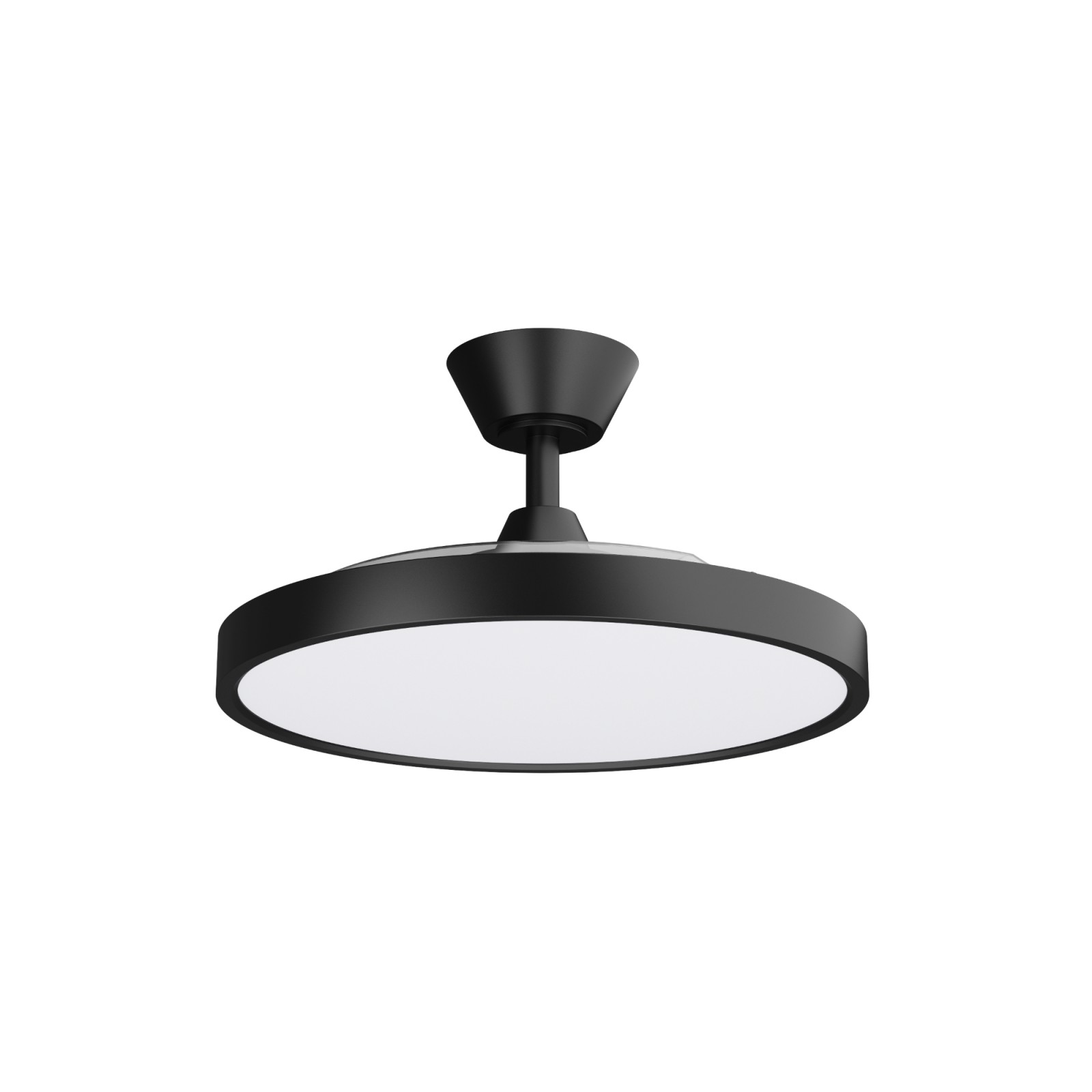 Sulion Ventilador De Techo Negro De Palas Retráctiles BOMBAY ESTILO M Sulion