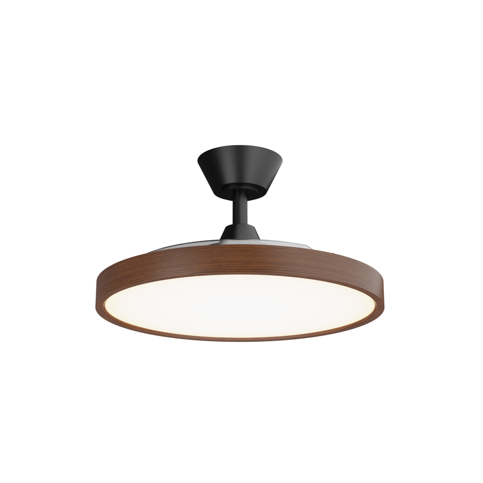 sulion Ventilador de techo nogal de palas retráctiles BOMBAY ESTILO M Sulion