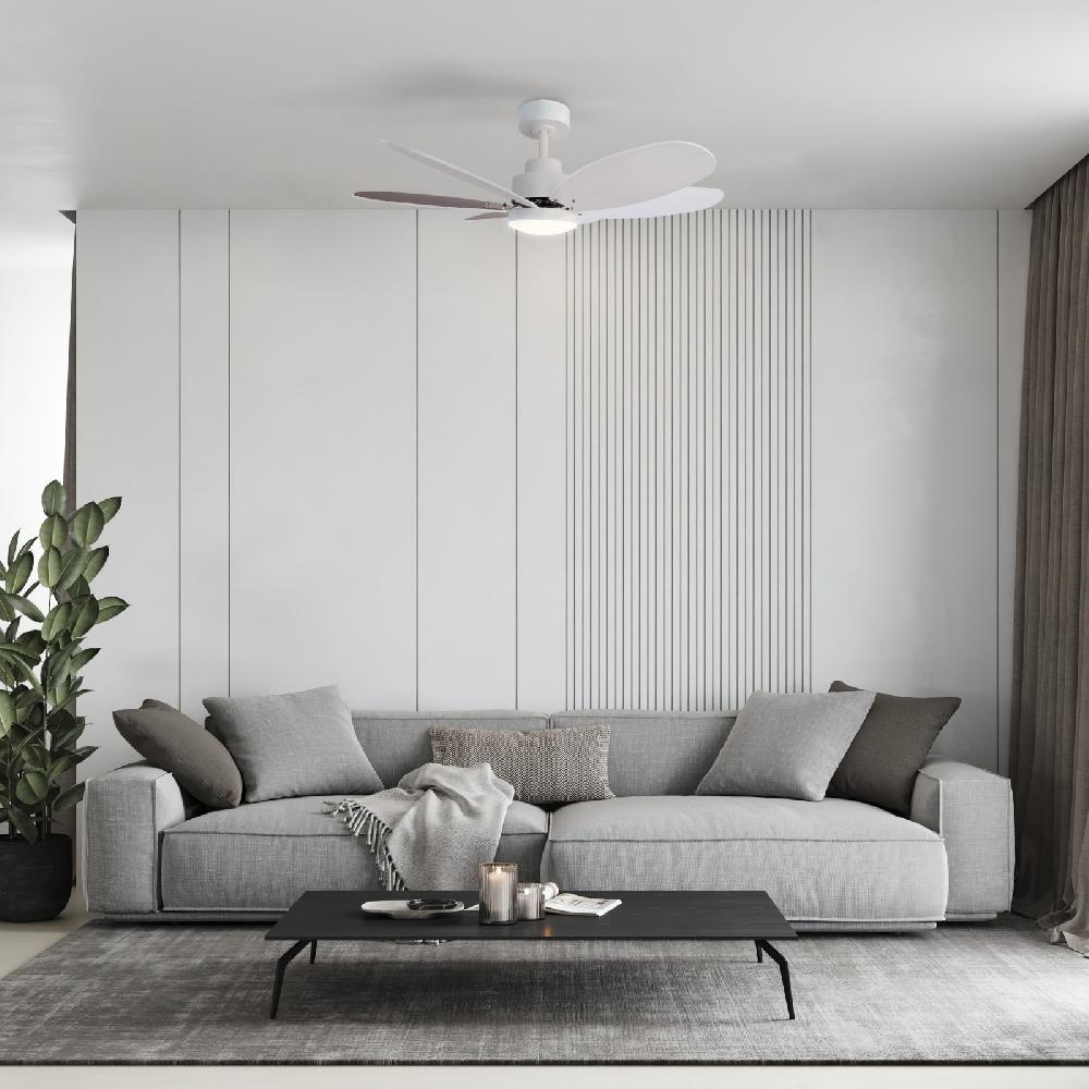 Sulion Ventilador De Techo RAINBOW M Blanco/madera Con Luz - Sulion