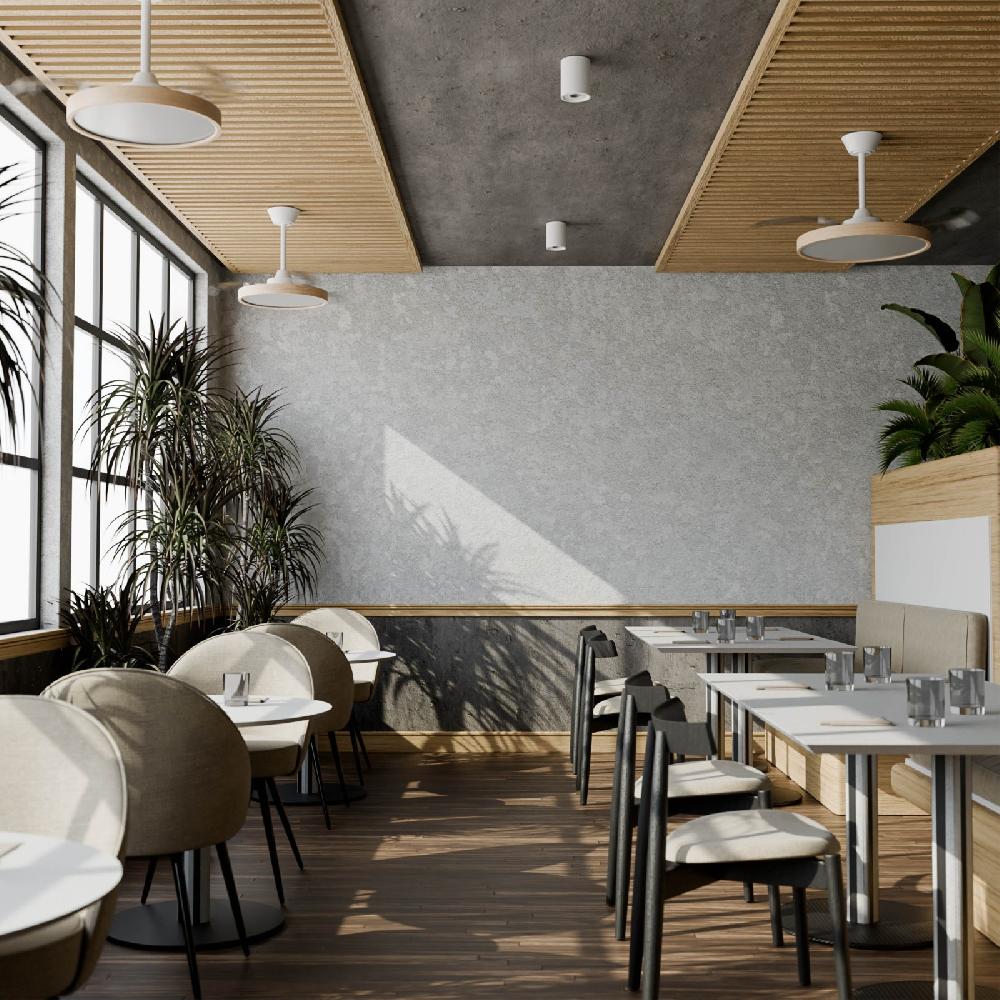 Sulion Ventilador De Techo Roble De Palas Retráctiles BOMBAY ESTILO M Sulion