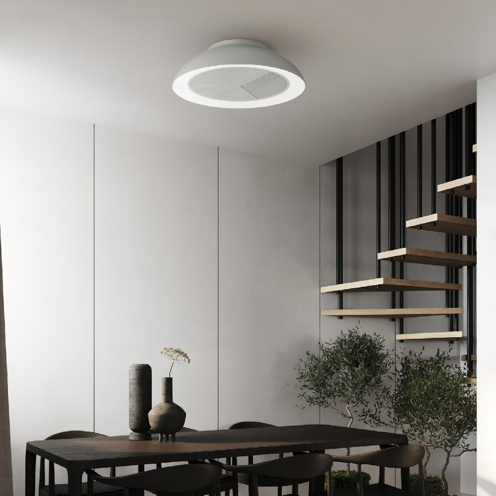 Sulion Ventilador Plafón BRISA Gris Purificador De Aire Con Luz - Sulion