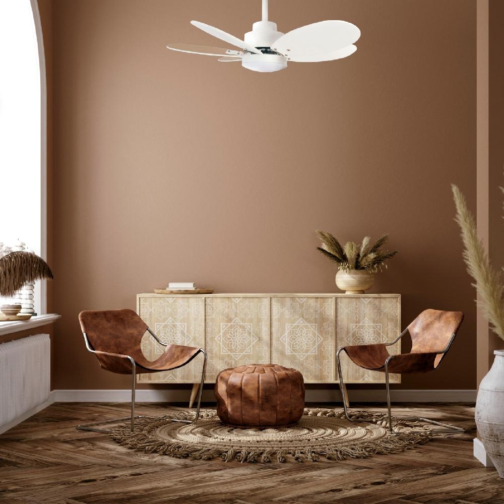 Sulion Ventilador RAINBOW S Blanco Palas Reversibles Y Luz - Sulion