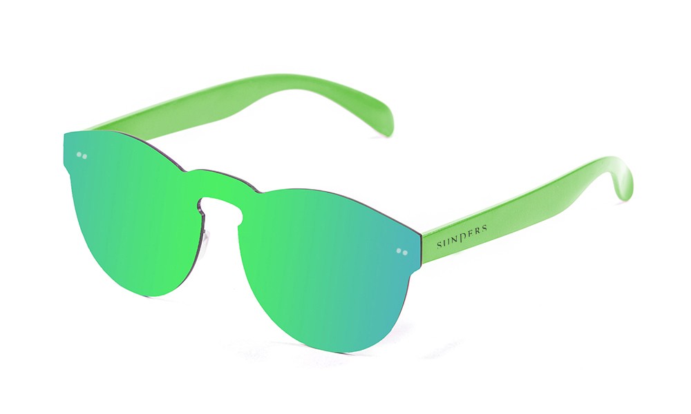 Sunpers Sunglasses Biarritz - Lente Plana / Policarbonato / Verde Espacial