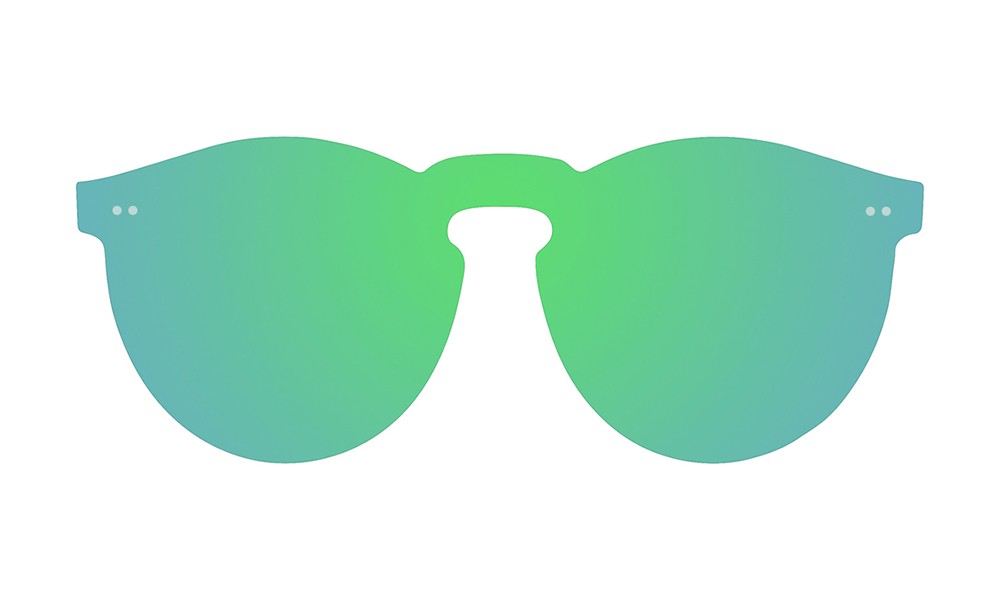 sunpers sunglasses Biarritz - Lente plana / policarbonato / verde espacial