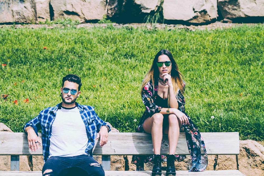 Sunpers Sunglasses Biarritz - Metal Lente Plana / Dorado Metálico / Verde Espacial