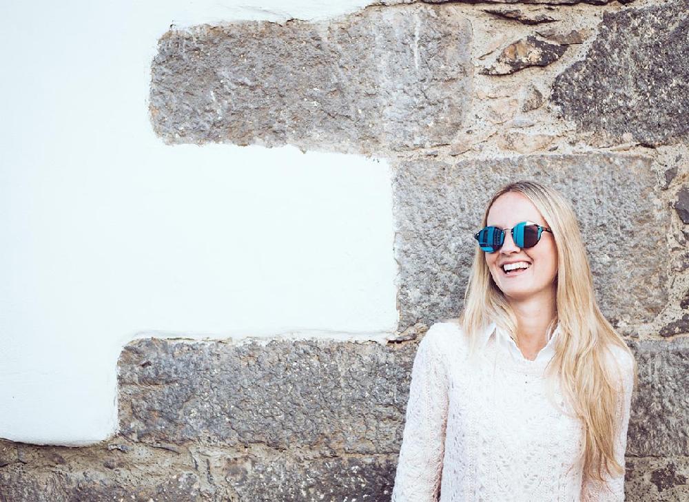 Sunpers Sunglasses Biarritz - Metal Lente Plana / Mate Marrón Suave / Ahumadas