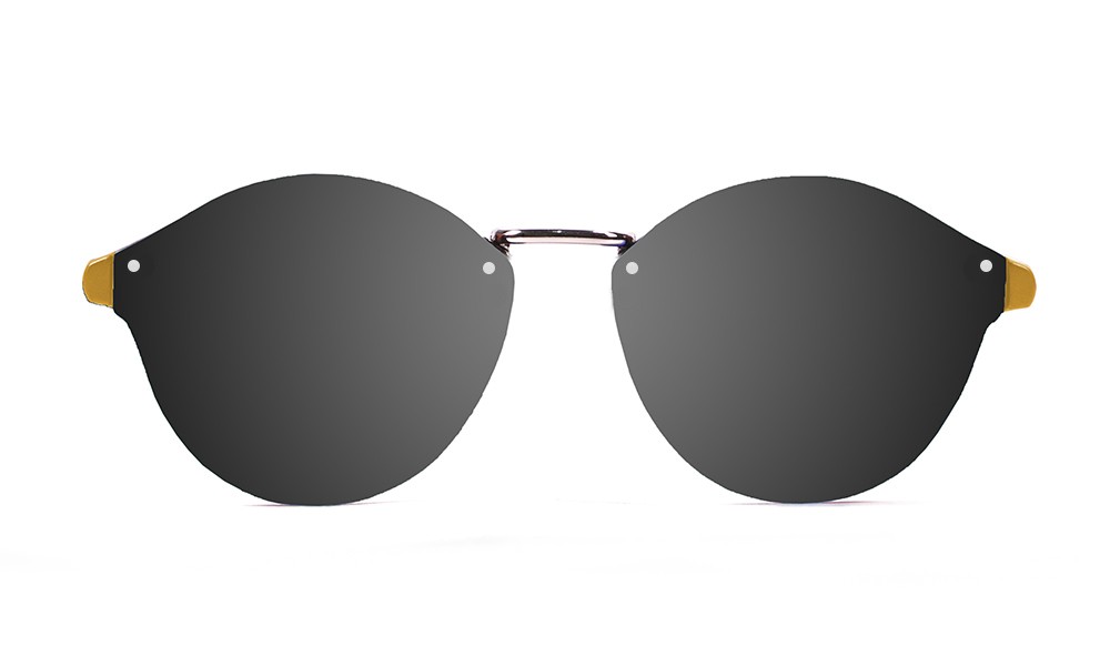 sunpers sunglasses Biarritz - Metal lente plana / mate marrón suave / ahumadas