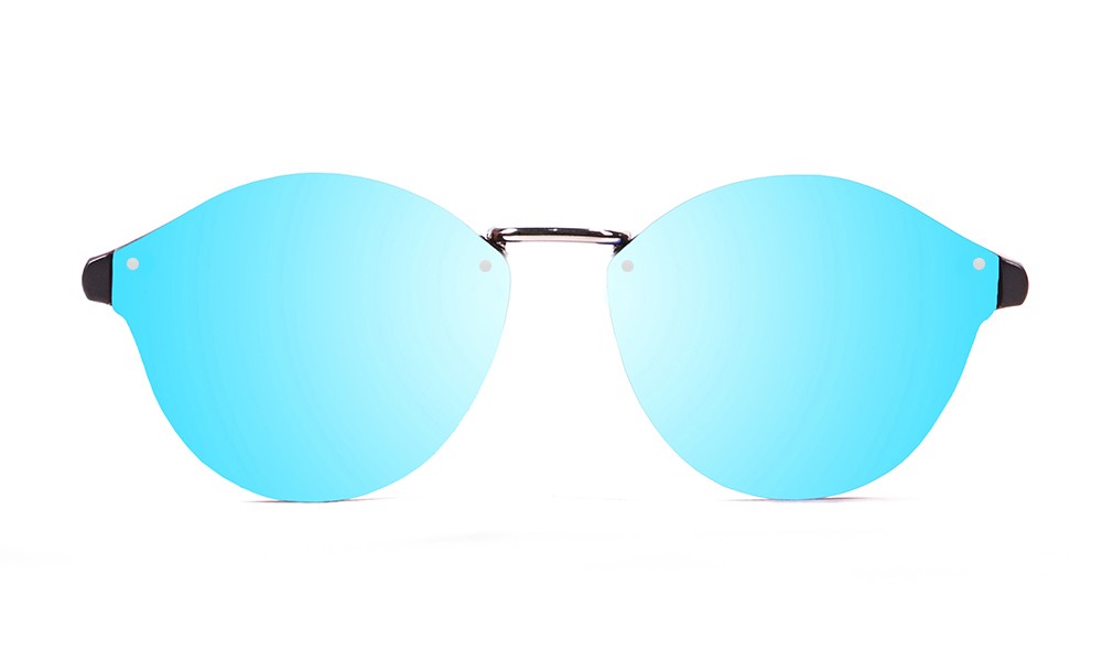 sunpers sunglasses Biarritz - Metal lente plana / negro mate / azul cielo sunpers sunglasses Biarritz - Metal lente plana / negro mate / azul cielo