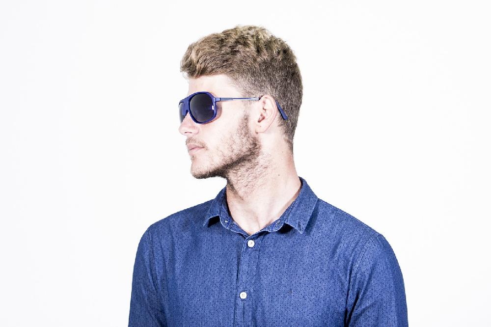 Sunpers Sunglasses Biarritz - Miami / Azul Mate - Gradiente Azul Oscuro