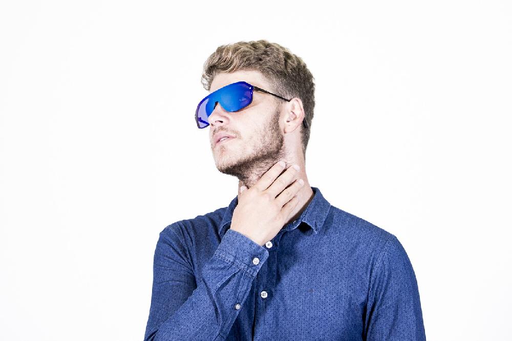 Sunpers Sunglasses Biarritz - Miami / Carey - Azul Espejo Plana