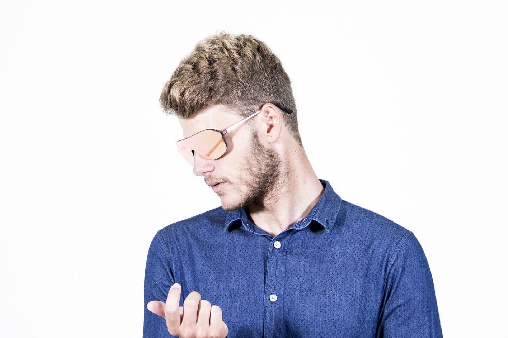 Sunpers Sunglasses Biarritz - Miami / Carey - Rosa Pastel Plana