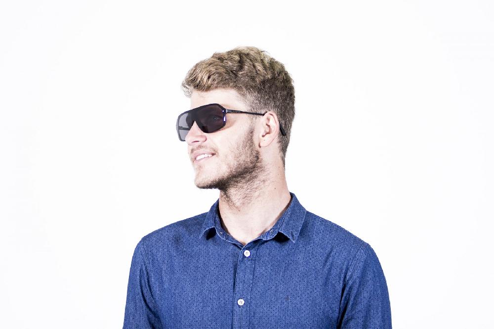 Sunpers Sunglasses Biarritz - Miami / Negro Mate - Ahumada Plana