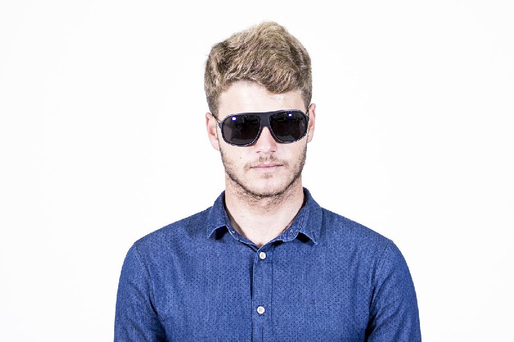 Sunpers Sunglasses Biarritz - Miami / Negro Mate - Ahumadas