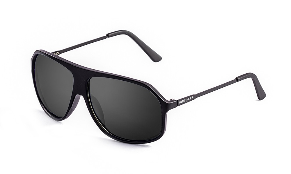 sunpers sunglasses Biarritz - Miami / negro mate - ahumadas