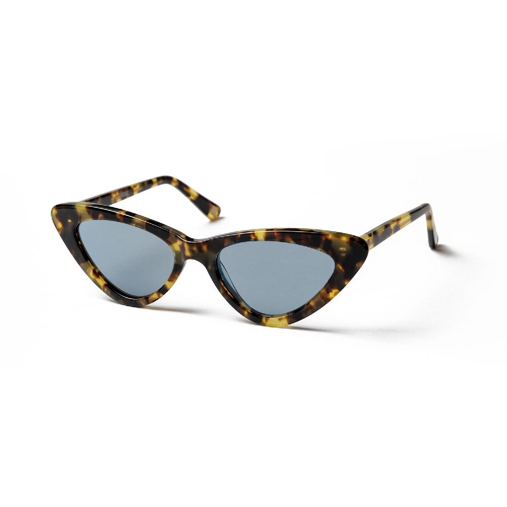 Sunpers Sunglasses CANDY DEMI BROWN FRAME AND BLUE LENS | SUNPERS SUNGLASSES