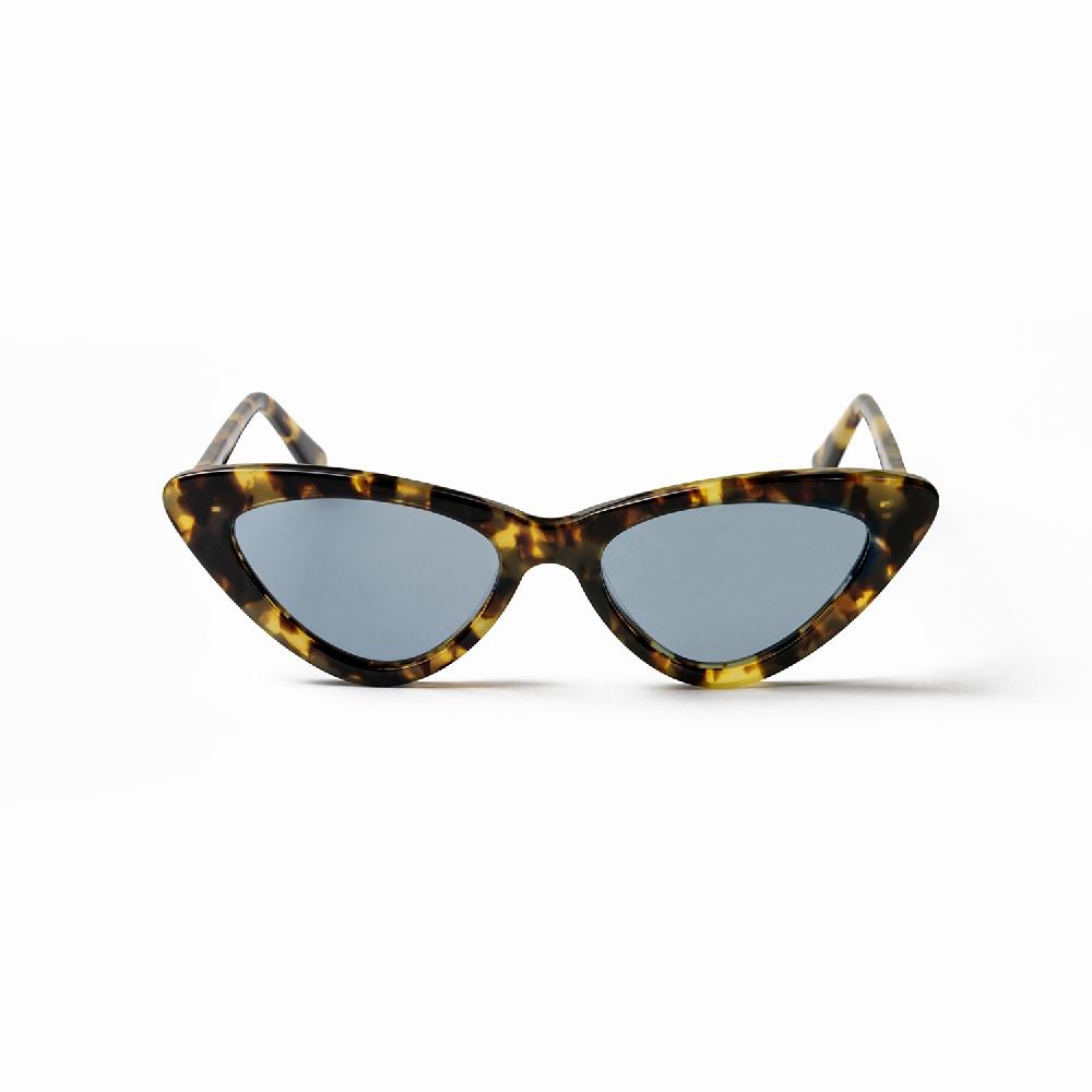 Sunpers Sunglasses CANDY DEMI BROWN FRAME AND BLUE LENS | SUNPERS SUNGLASSES