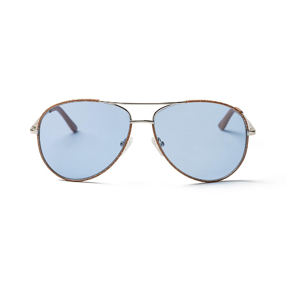 Sunpers Sunglasses FIENNES SILVER FRAME AND BLUE LENS | SUNPERS SUNGLASSES