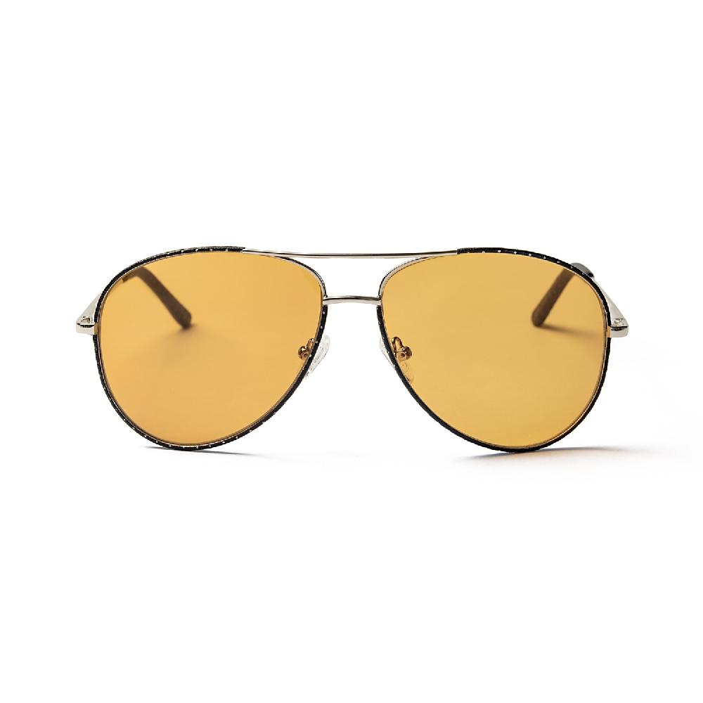 sunpers sunglasses FIENNES SILVER FRAME AND GOLD LENS | SUNPERS SUNGLASSES