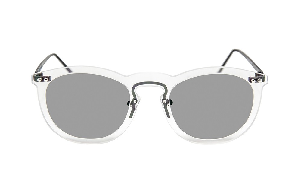 sunpers sunglasses Gafas de Sol - blanco transparent/ patilla negra metálica| SUNPERS