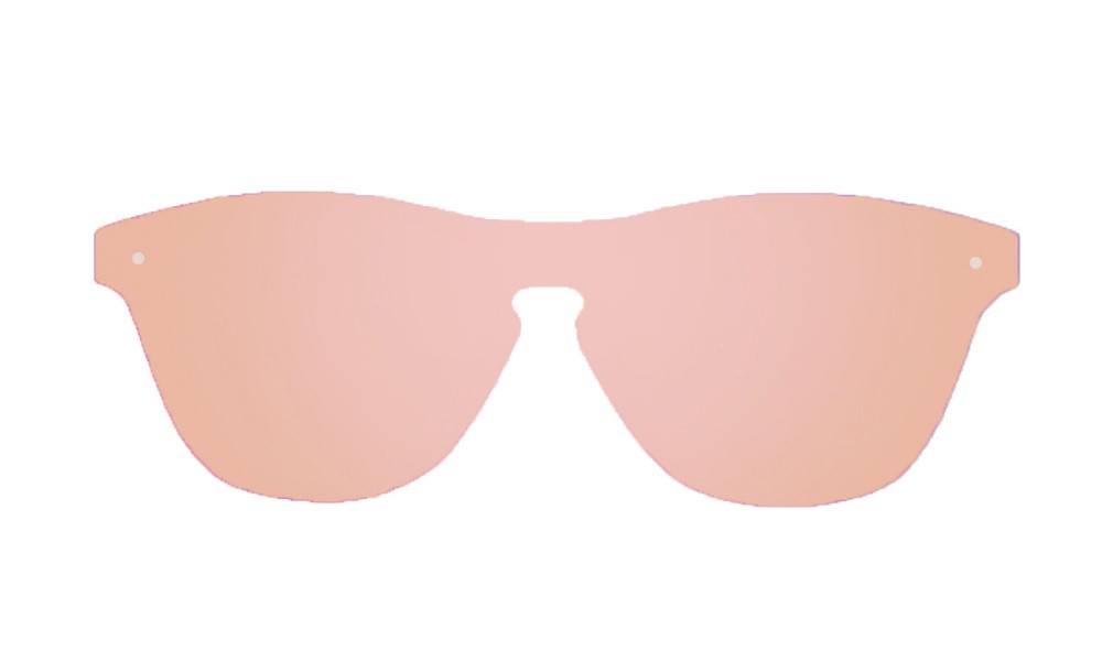 sunpers sunglasses Gafas de sol – blanco transparente / lente plana rosa espejo | SUNPERS