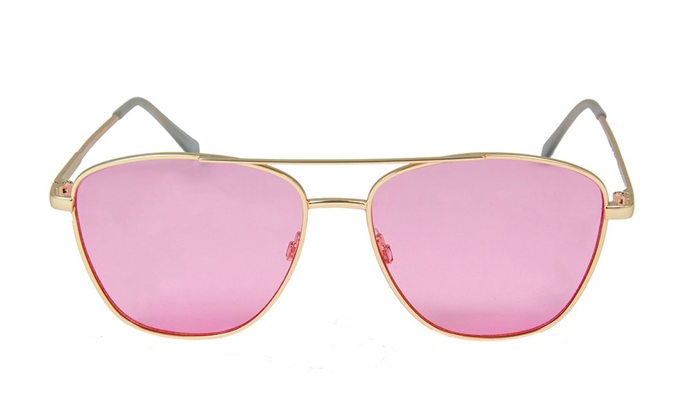 sunpers sunglasses Gafas de sol - dorado brillante / lente plana azul oscuro | SUNPERS