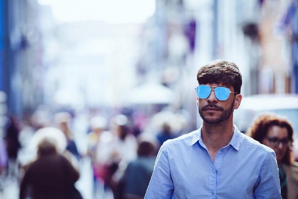 Sunpers Sunglasses Gafas De Sol - Gris Brillante / Lente Plana Plateada Espejo | SUNPERS