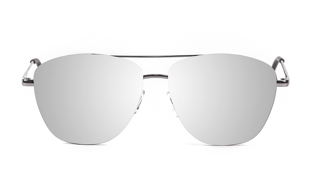 sunpers sunglasses Gafas de sol - gris brillante / lente plana plateada espejo | SUNPERS