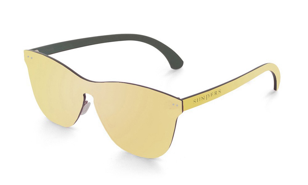 Sunpers Sunglasses Gafas De Sol – Lente Plana Espacial / Dorada | SUNPERS