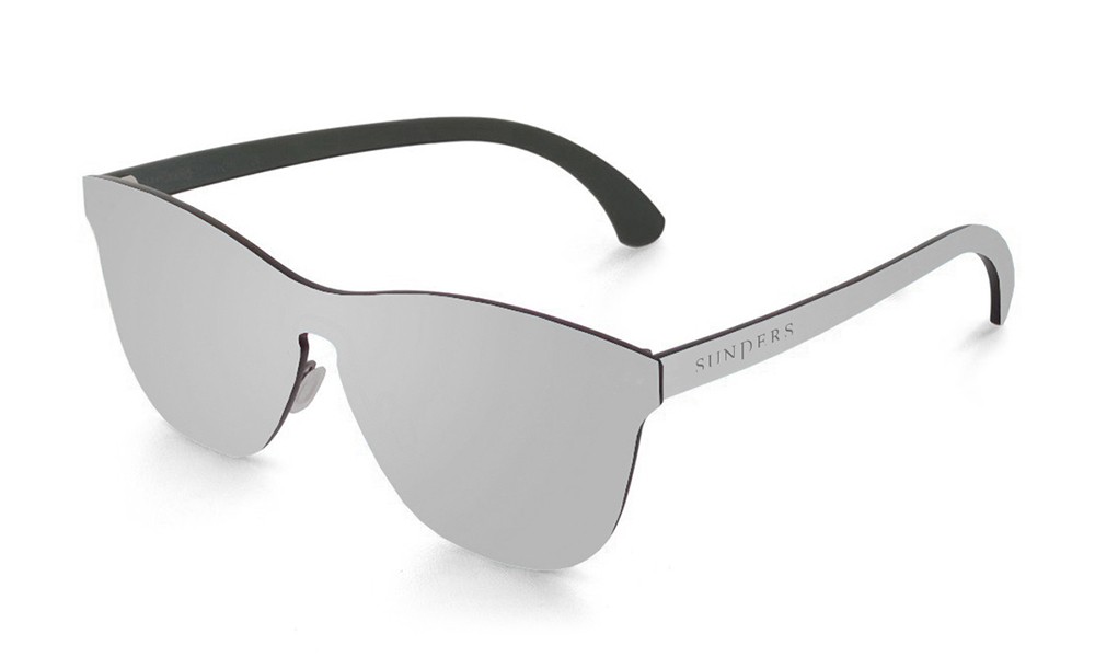 Sunpers Sunglasses Gafas De Sol – Lente Plana Espacial / Plata | SUNPERS