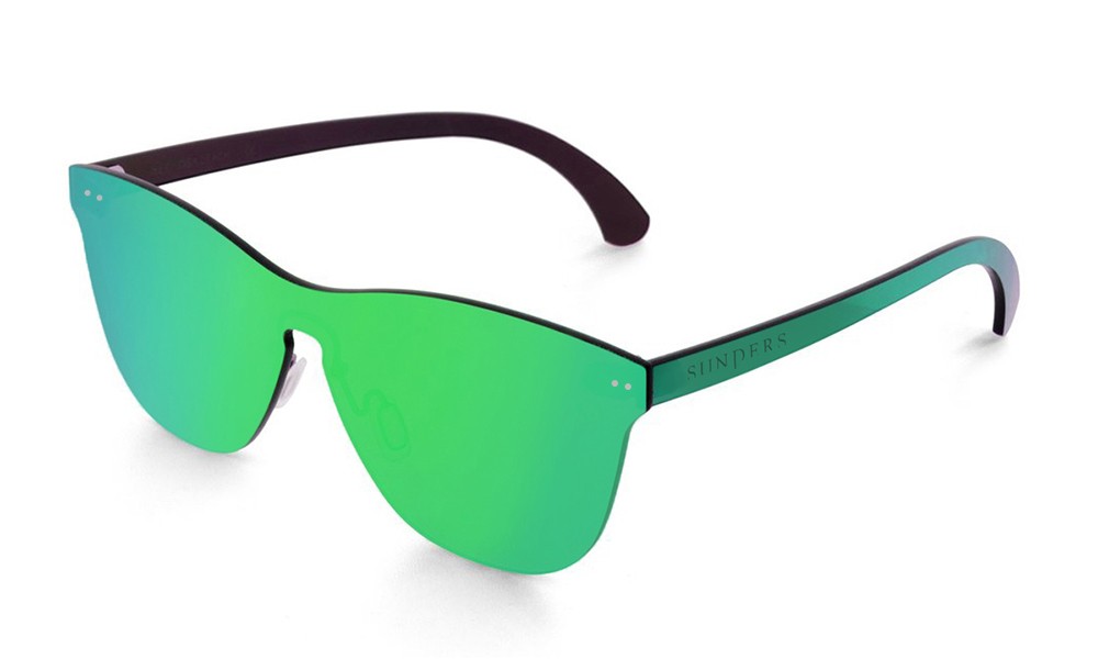 Sunpers Sunglasses Gafas De Sol – Lente Plana Espacial / Verde | SUNPERS