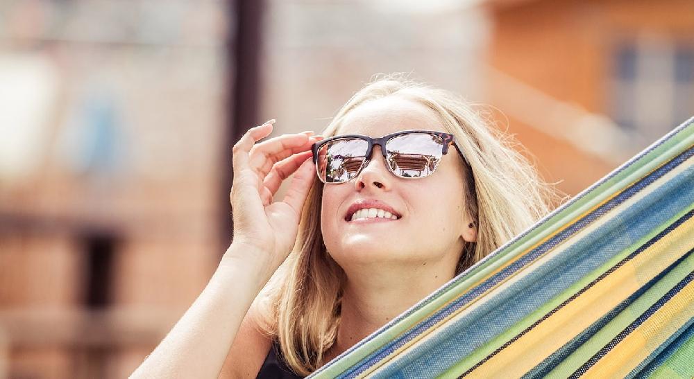 Sunpers Sunglasses Gafas De Sol - Marrón Efecto Carey / Lente Azul Cielo | SUNPERS