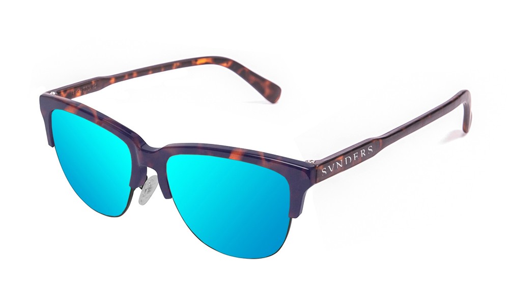 sunpers sunglasses Gafas de sol - marrón efecto carey / lente azul cielo | SUNPERS