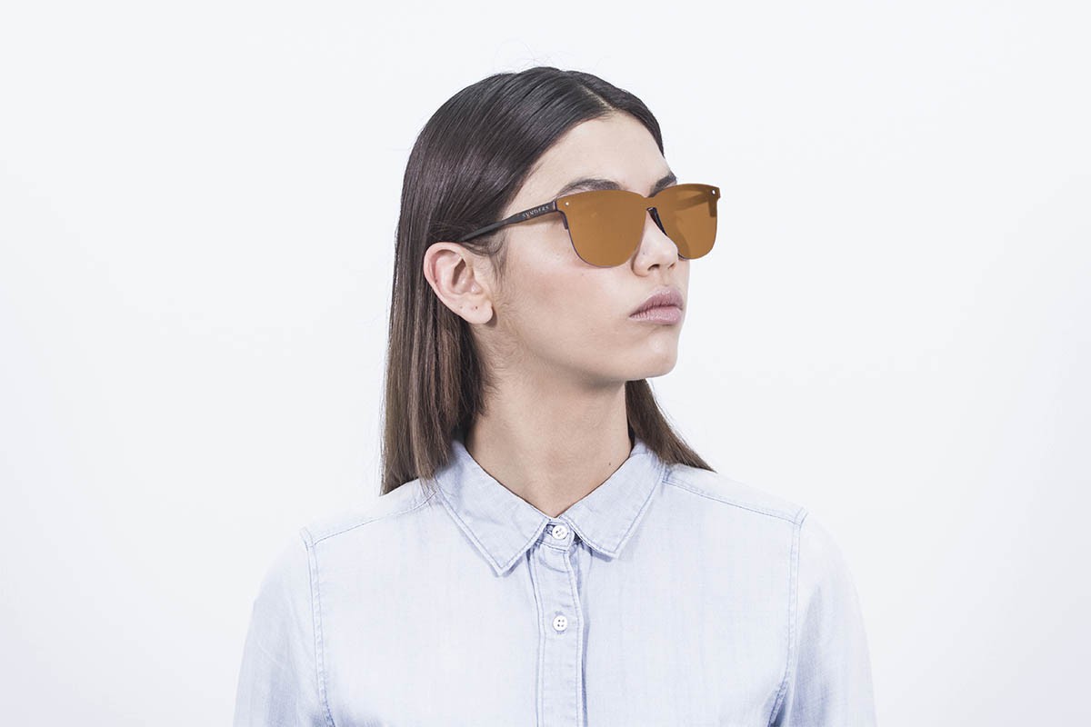 Sunpers Sunglasses Gafas De Sol - Marrón Efecto Carey / Lente Plana Marrón | SUNPERS