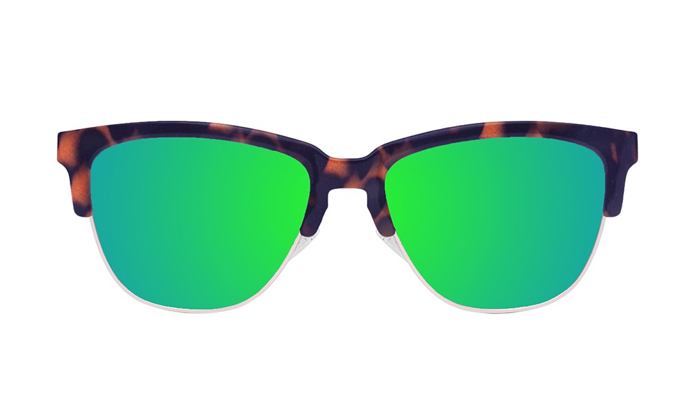 Sunpers Sunglasses Gafas De Sol - Marrón Efecto Carey / Lente Verde | SUNPERS