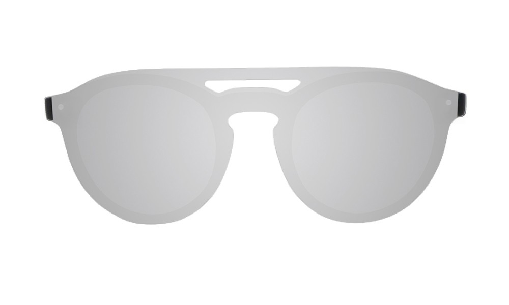 sunpers sunglasses Gafas de sol - negro - dorado / lente plana plateada espejo | SUNPERS