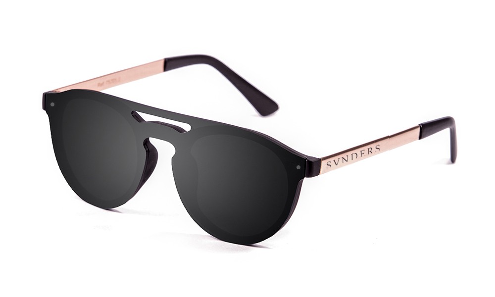 Sunpers Sunglasses Gafas De Sol - Negro Mate / Lente Plana Ahumada | SUNPERS