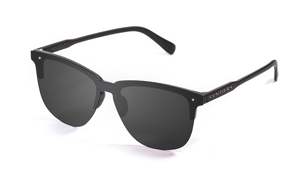 Sunpers Sunglasses Gafas De Sol - Negro Mate / Lente Plana Ahumada | SUNPERS